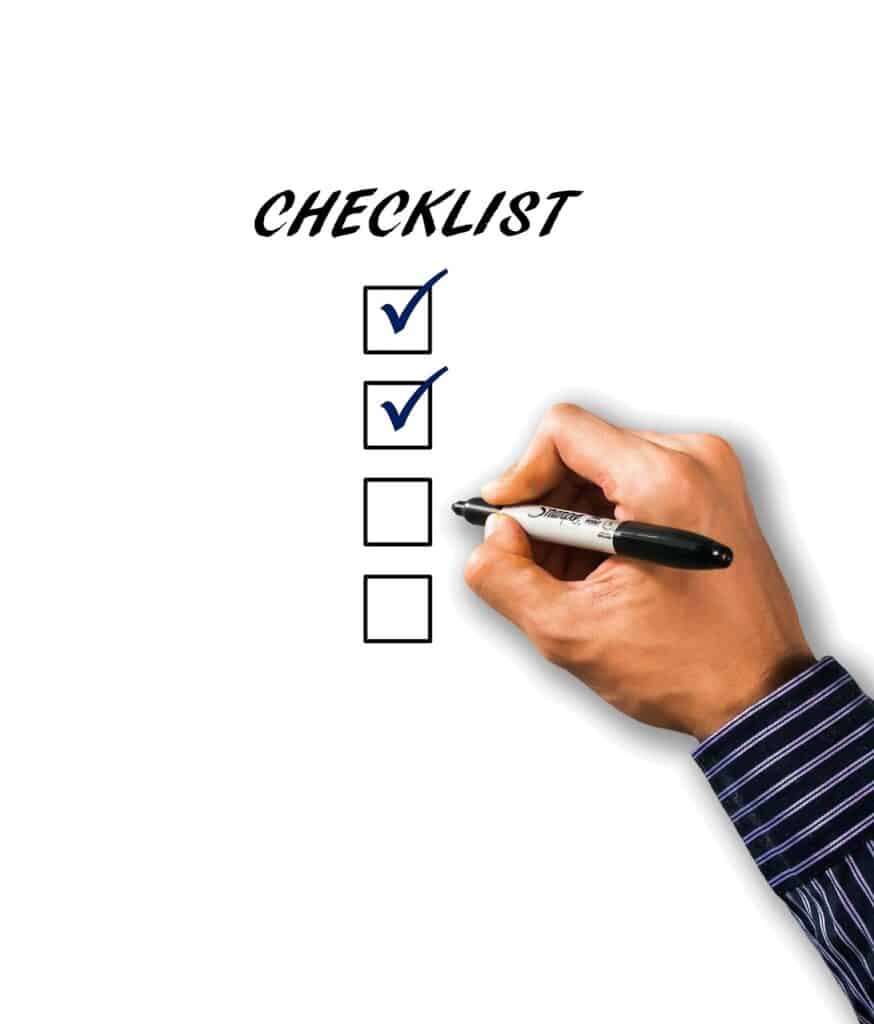 Checklist for preparing Gift Aid claims